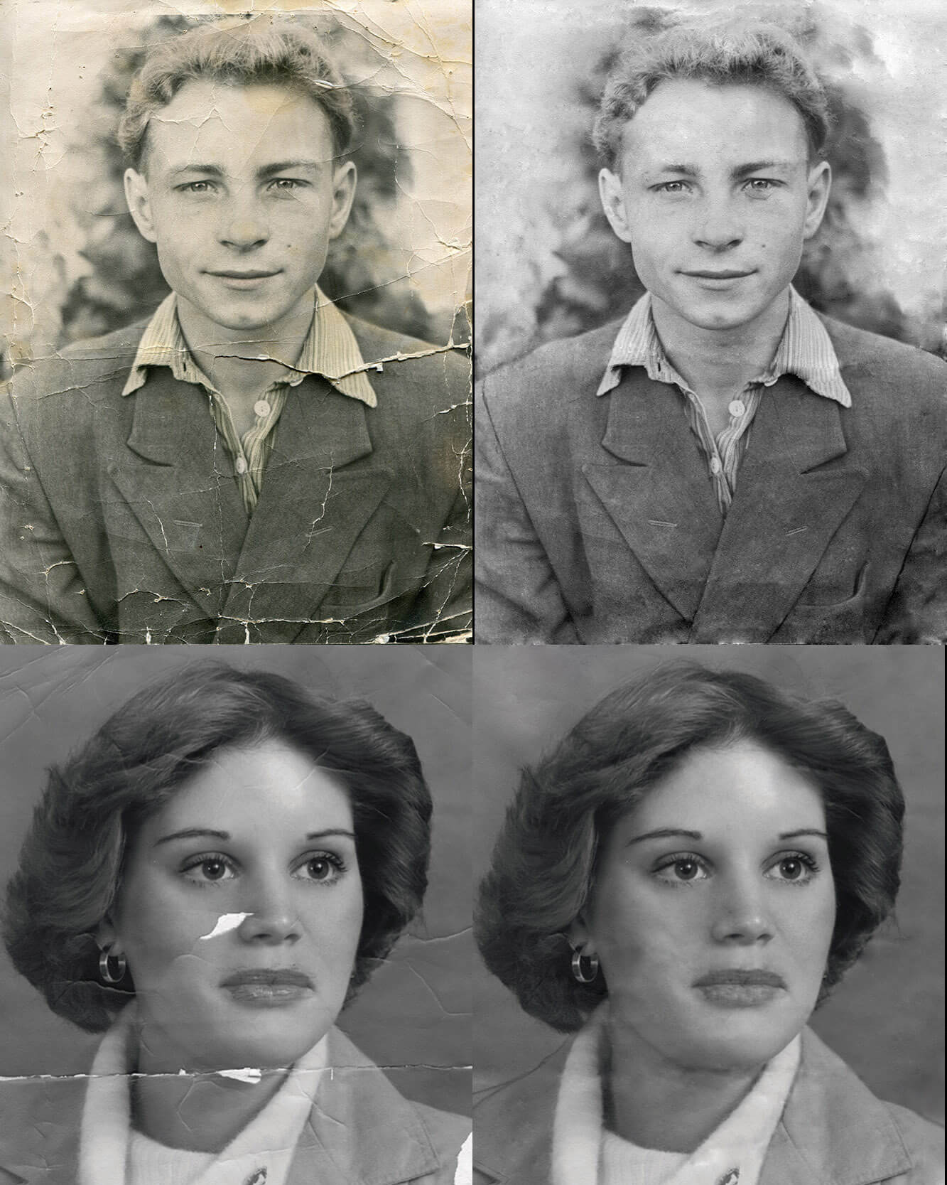 Example of photo restoration